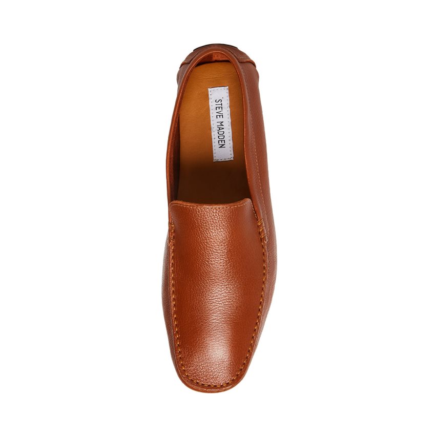 Loafers Steve Madden Bergamo Cuero Hombre Marrones | ES JME690